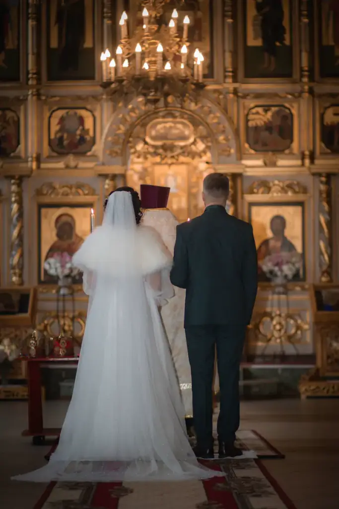 Before the altar