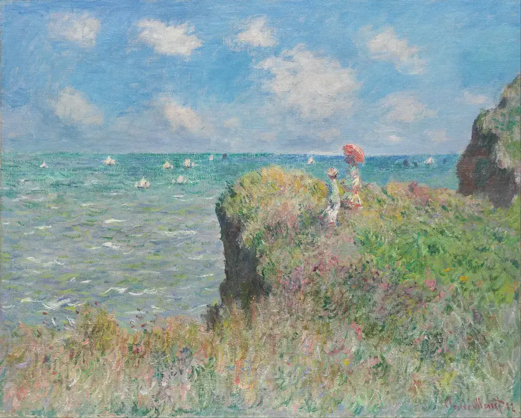 Cliff Walk at Pourville, Claude Monet, 1882