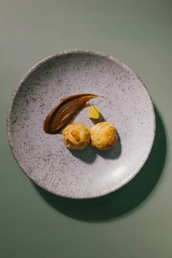 Croquettes, smoked cream