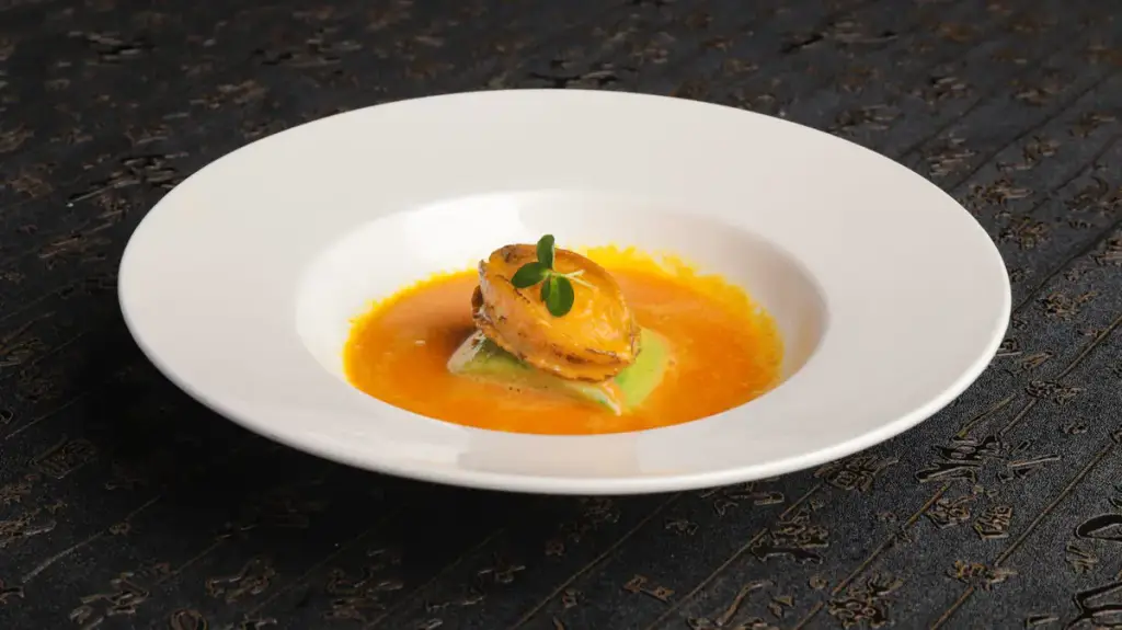 Fish, saffron broth