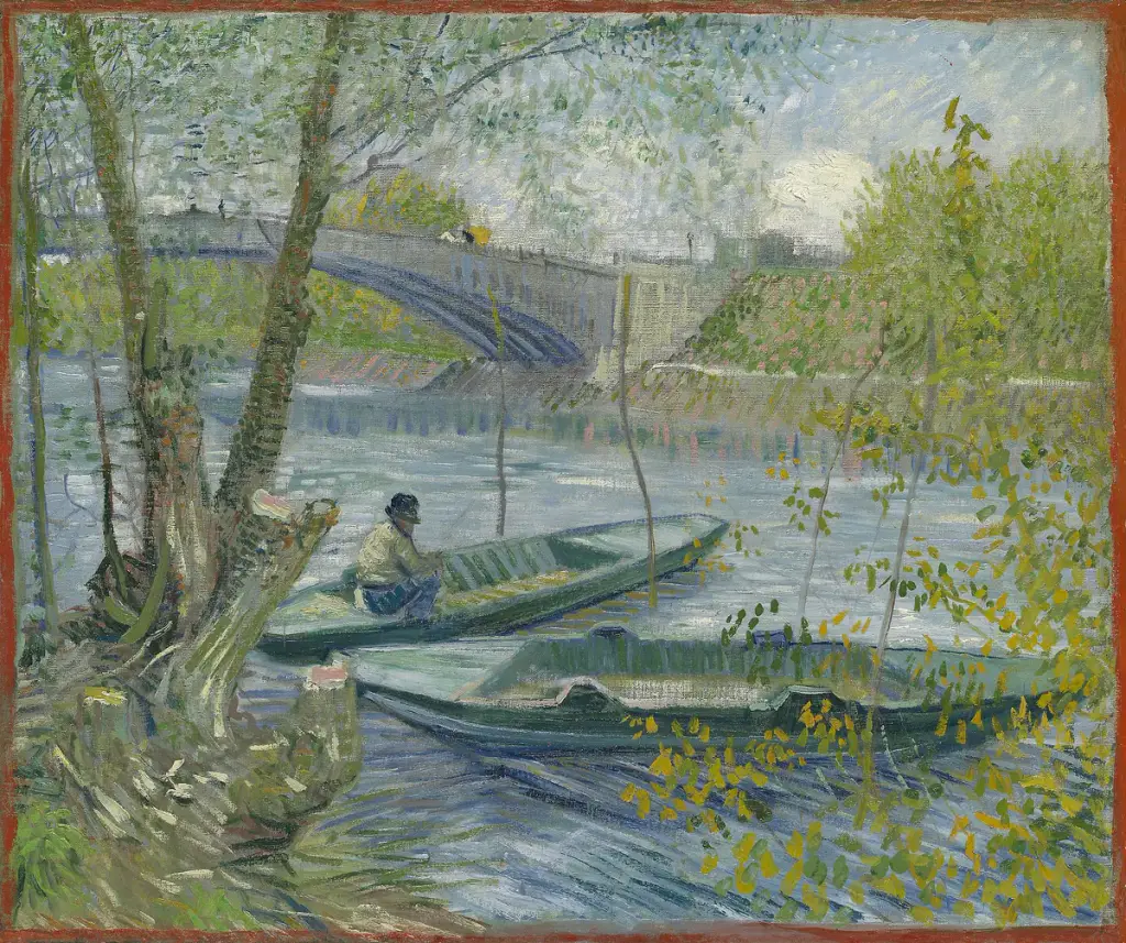 Fishing in Spring, the Pont de Clichy, Vincent van Gogh, 1887