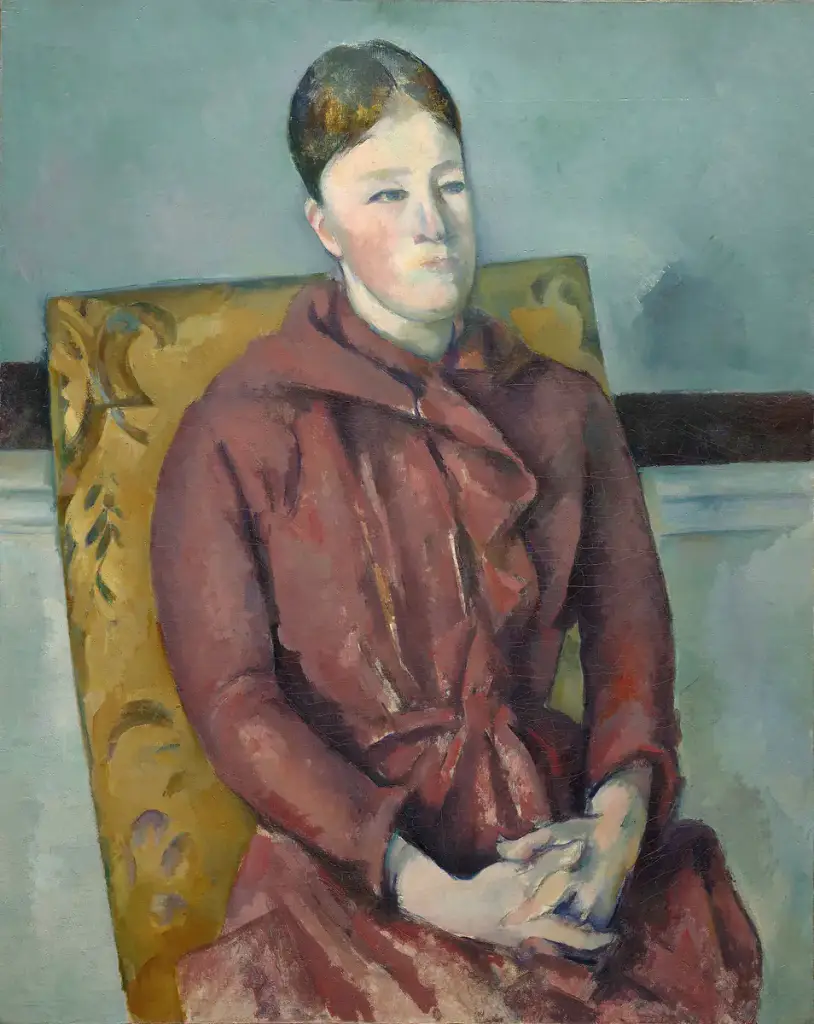Madame Cézanne in a Yellow Chair, Paul Cézanne, 1888–90