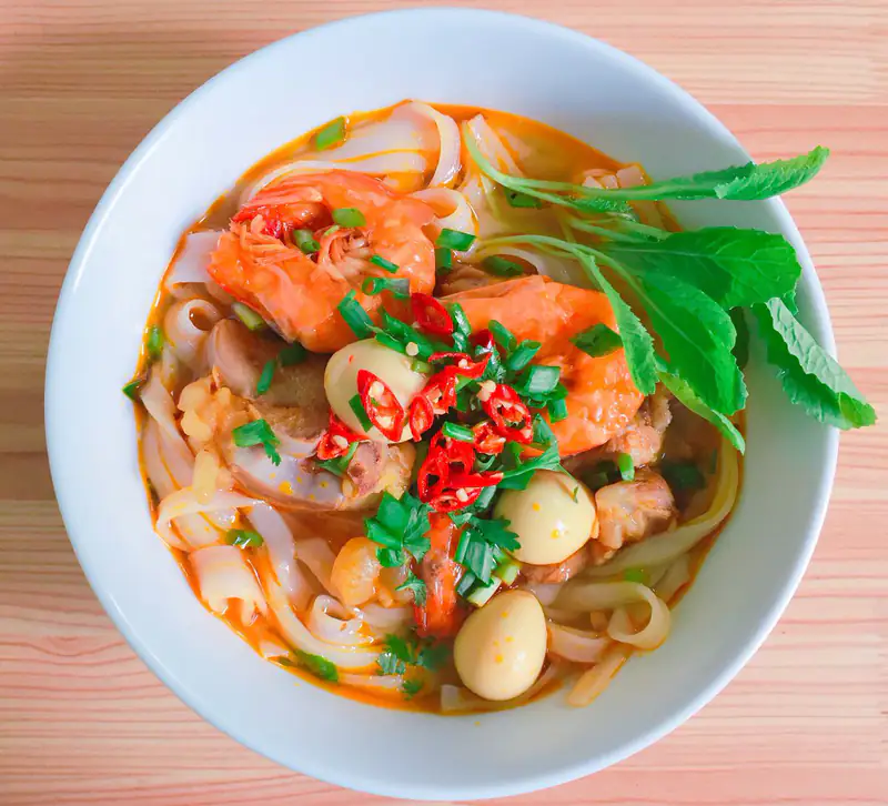 Noodle soup with chili