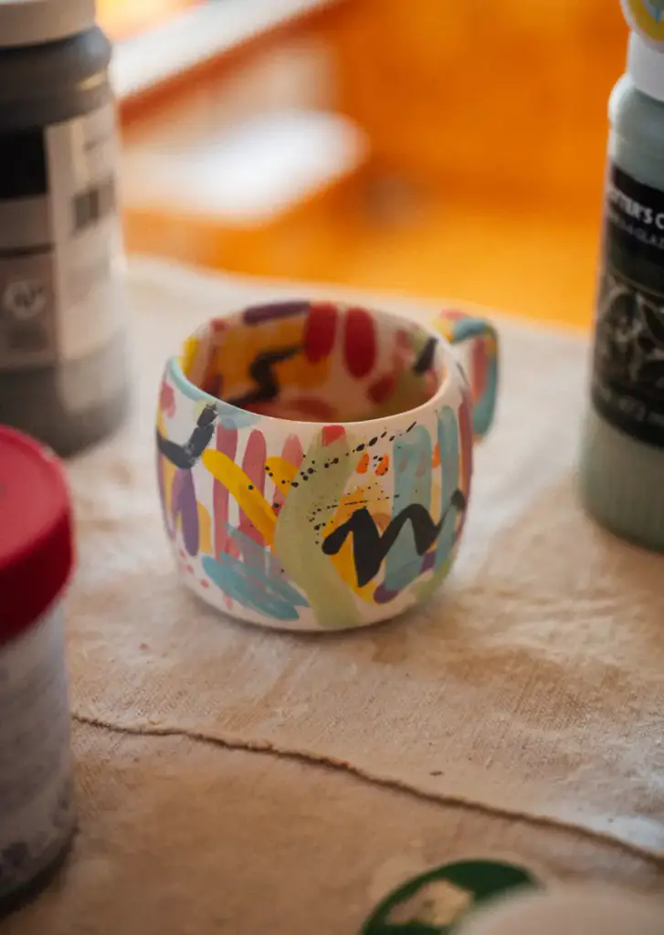 Painted mug