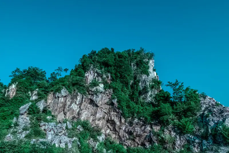 Rock island in the sea