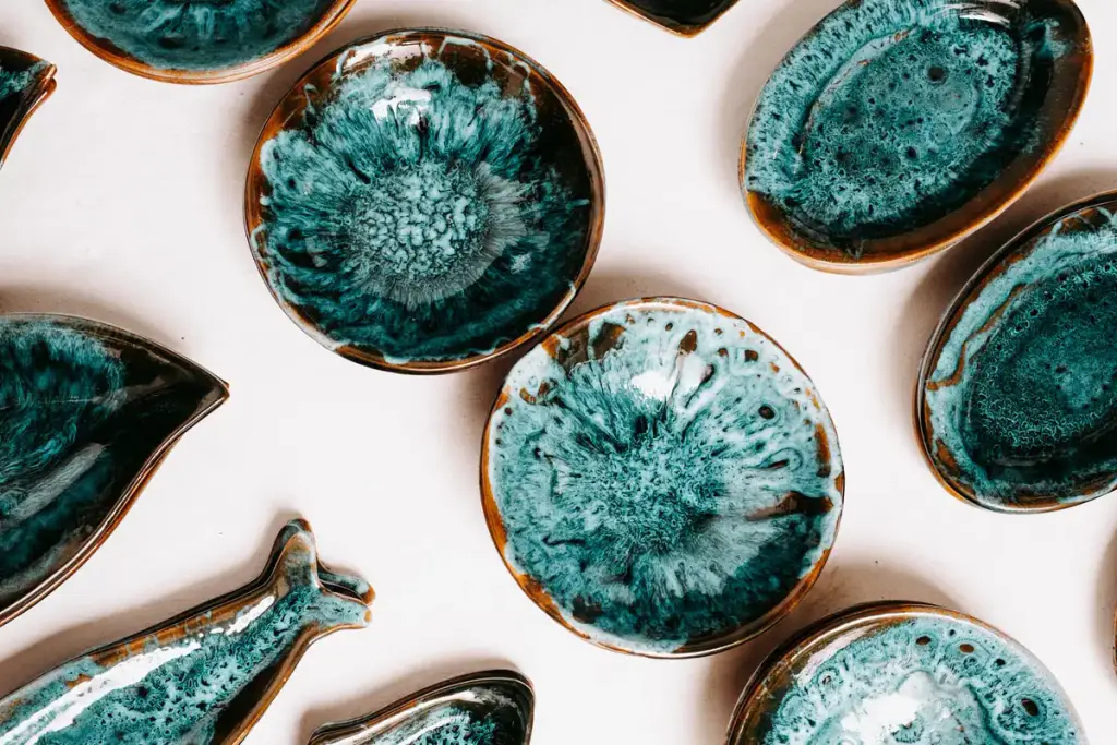 Turquoise dishes