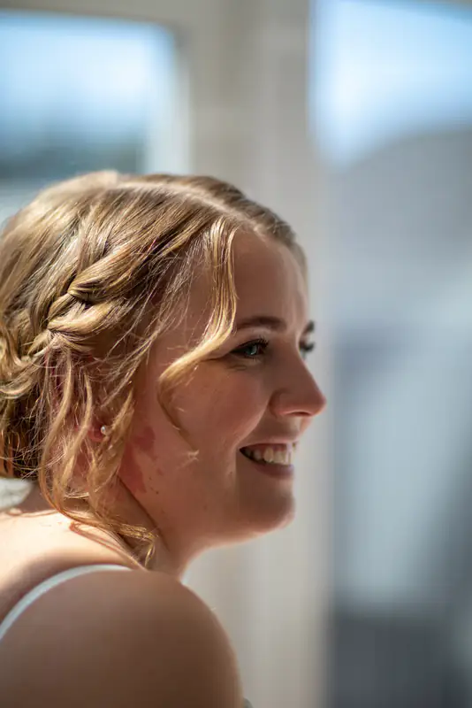 Woman smiling in the sun