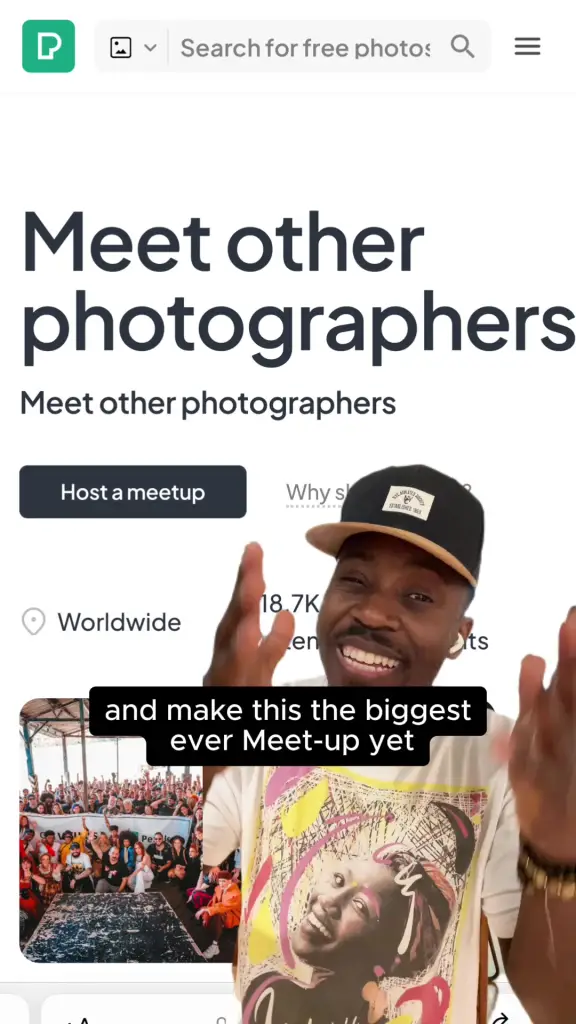 Pexels meetups on World Photography Day